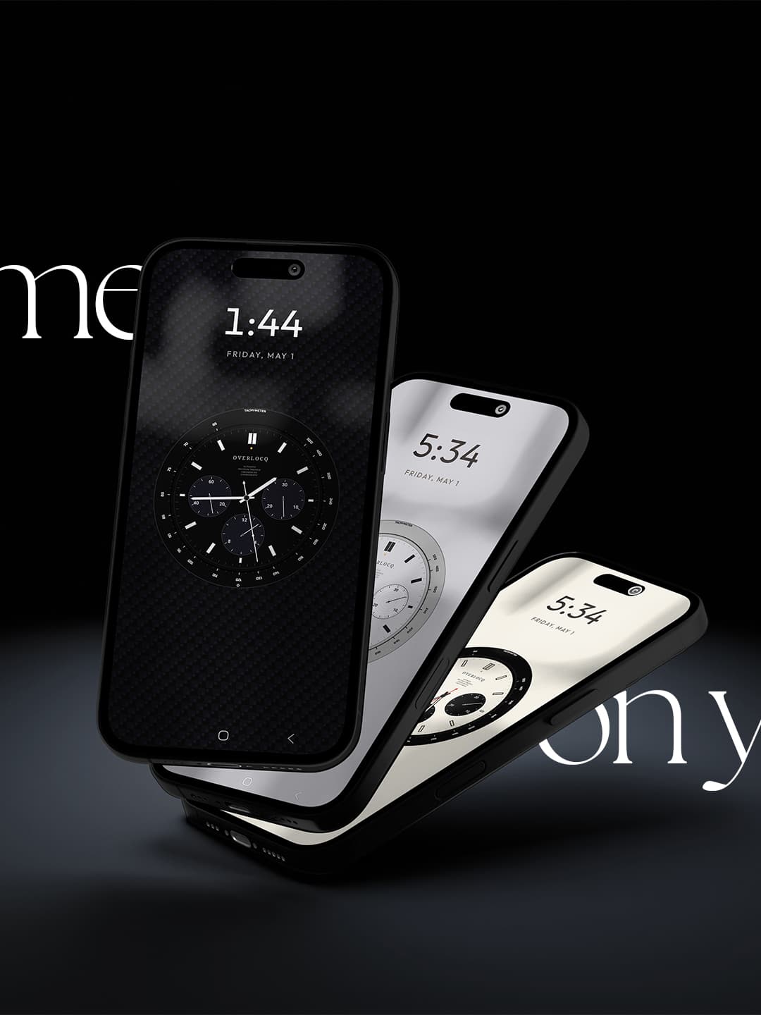 OVERLOCQ on three lock screens